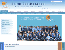 Tablet Screenshot of bbs.edu.lb